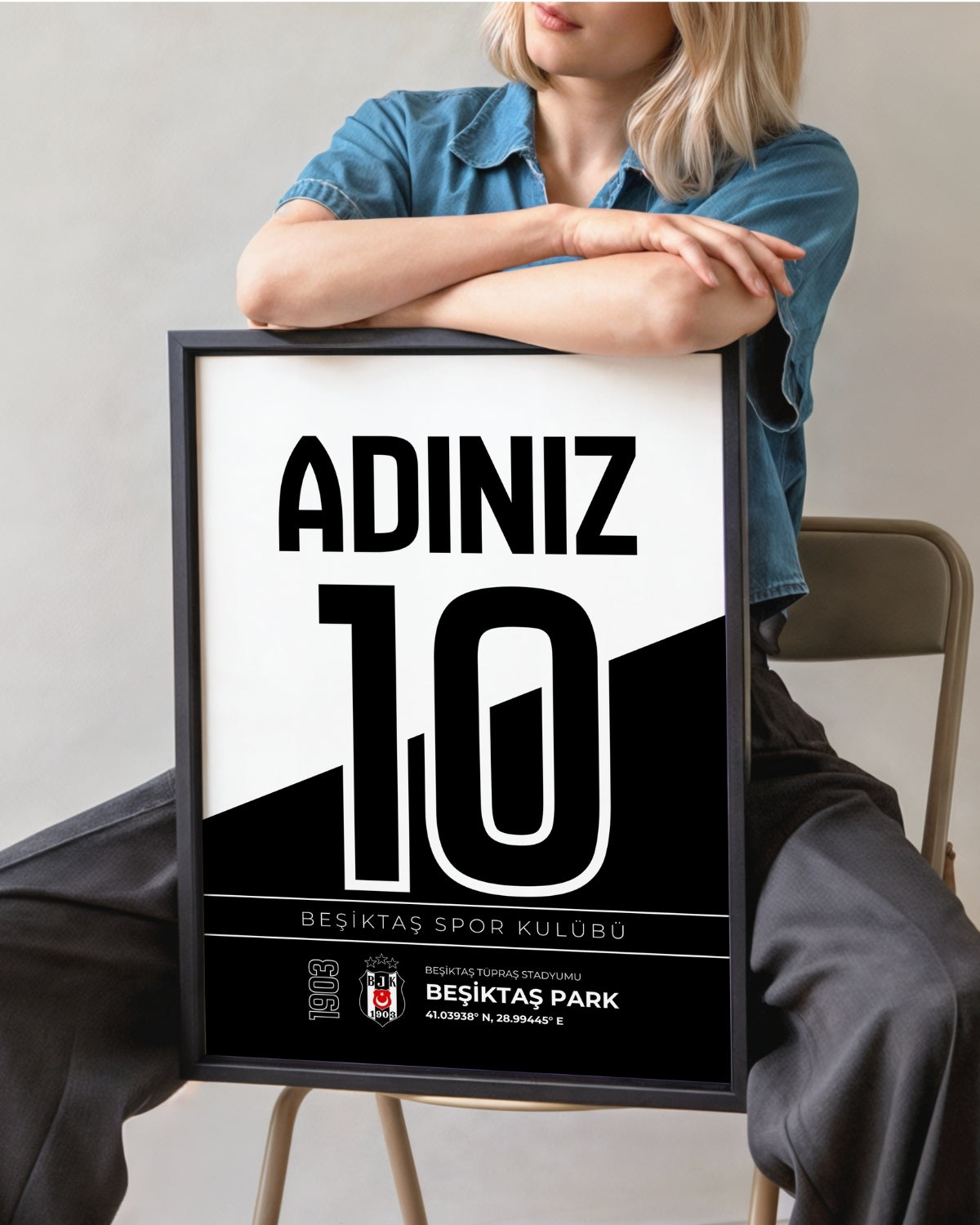 Kişiye Özel Beşiktaş Tasarım Tablo