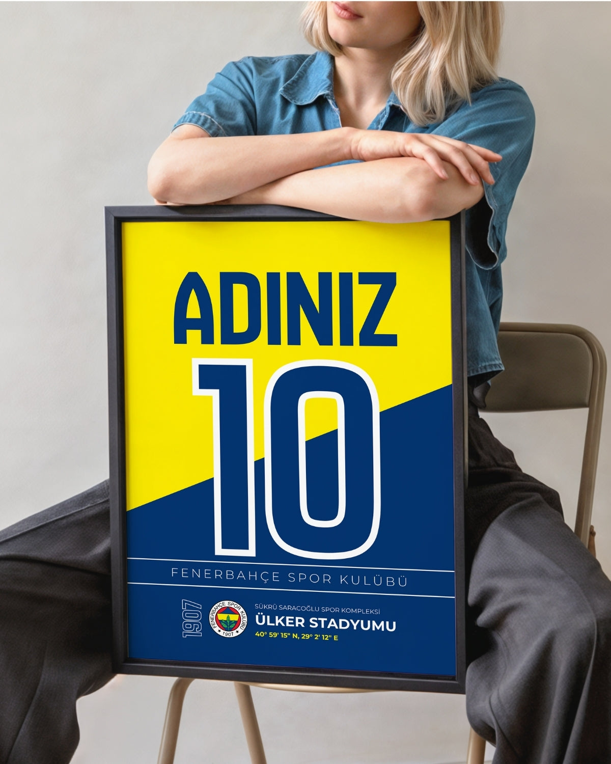 Kişiye Özel Fenerbahçe Tasarım Tablo
