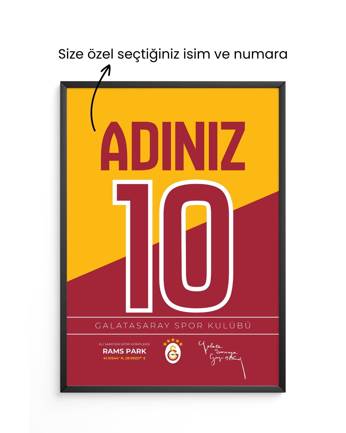 Kişiye Özel Galatasaray Tasarım Tablo