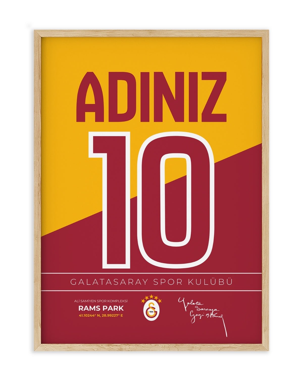 Kişiye Özel Galatasaray Tasarım Tablo