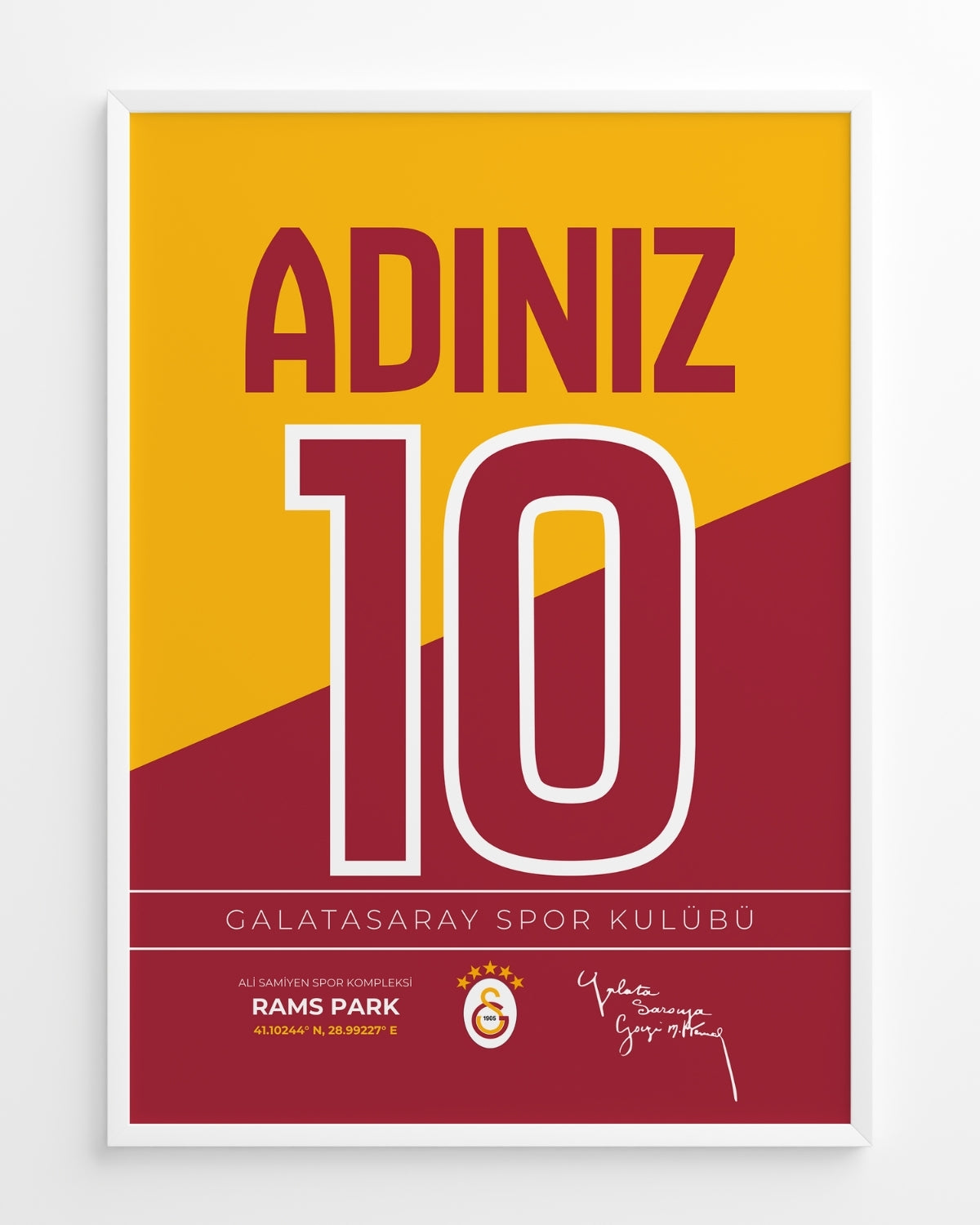 Kişiye Özel Galatasaray Tasarım Tablo