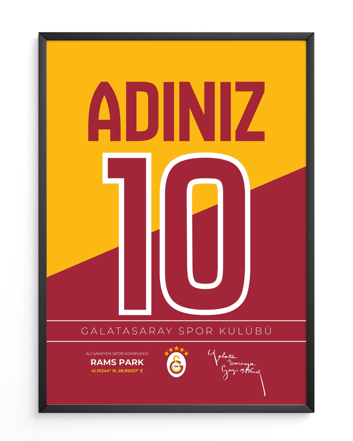 Kişiye Özel Galatasaray Tasarım Tablo