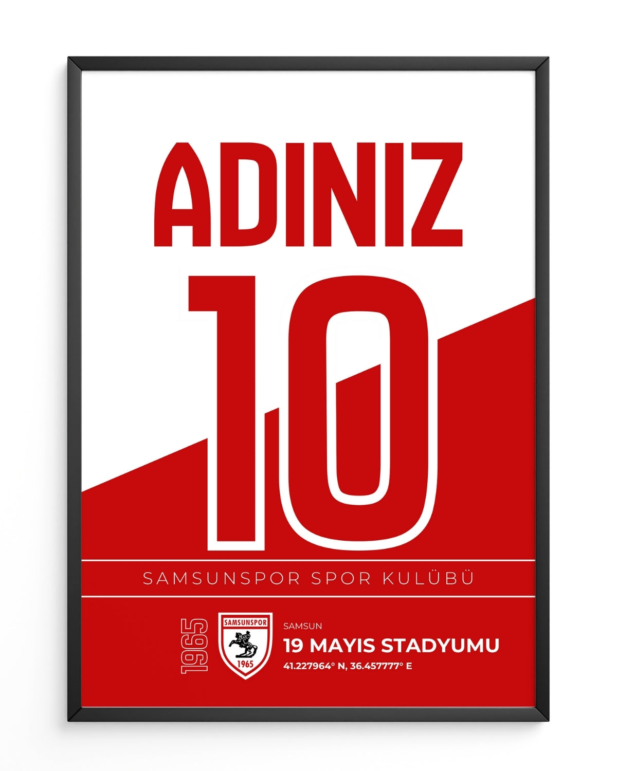 Kişiye Özel Samsunspor Tasarım Tablo