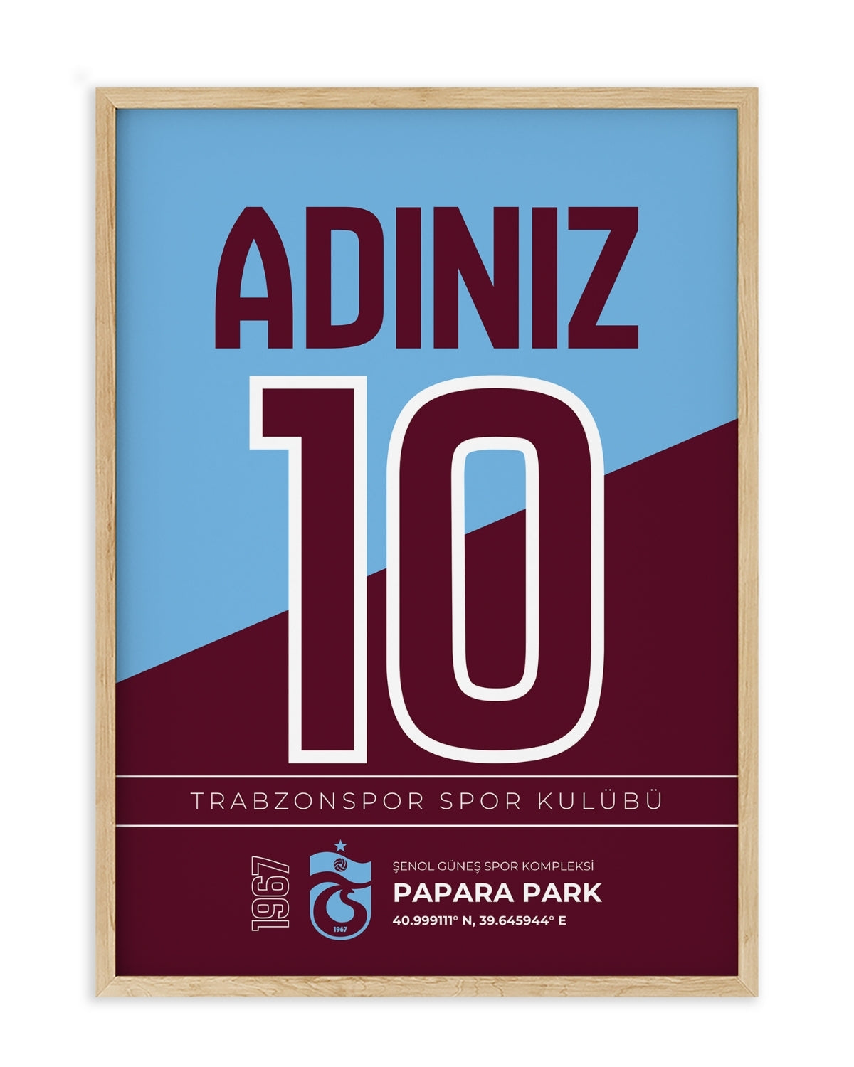 Kişiye Özel Trabzonspor Tasarım Tablo