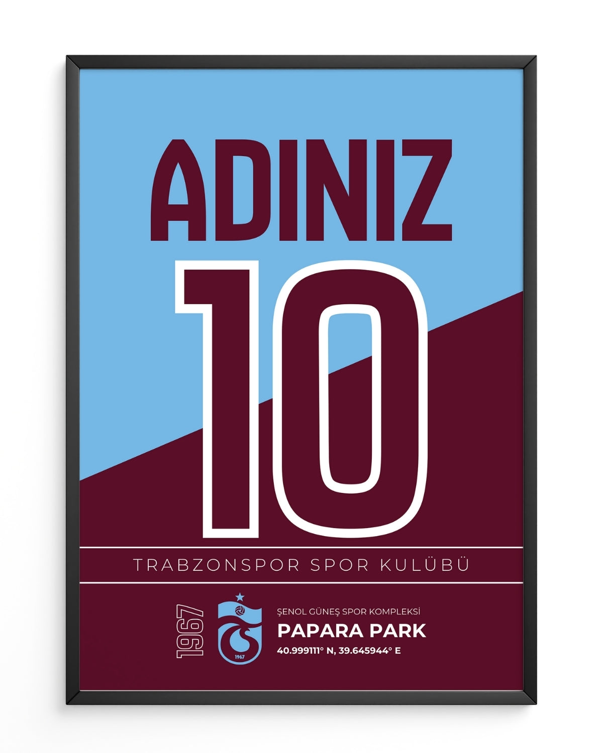 Kişiye Özel Trabzonspor Tasarım Tablo