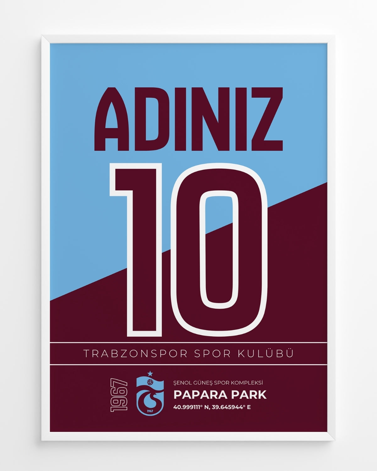 Kişiye Özel Trabzonspor Tasarım Tablo