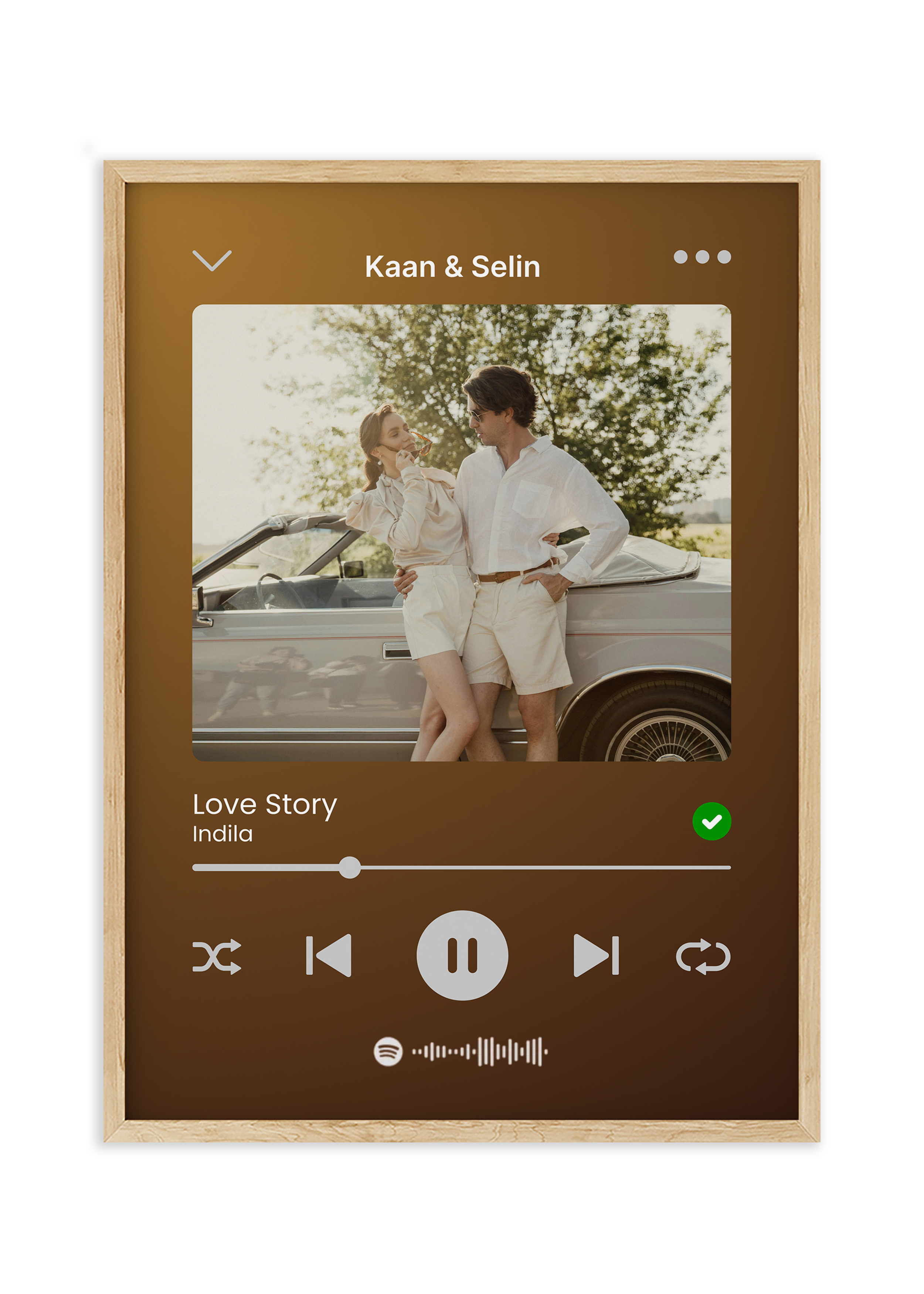 Kişiye Özel Spotify Tasarım Tablo