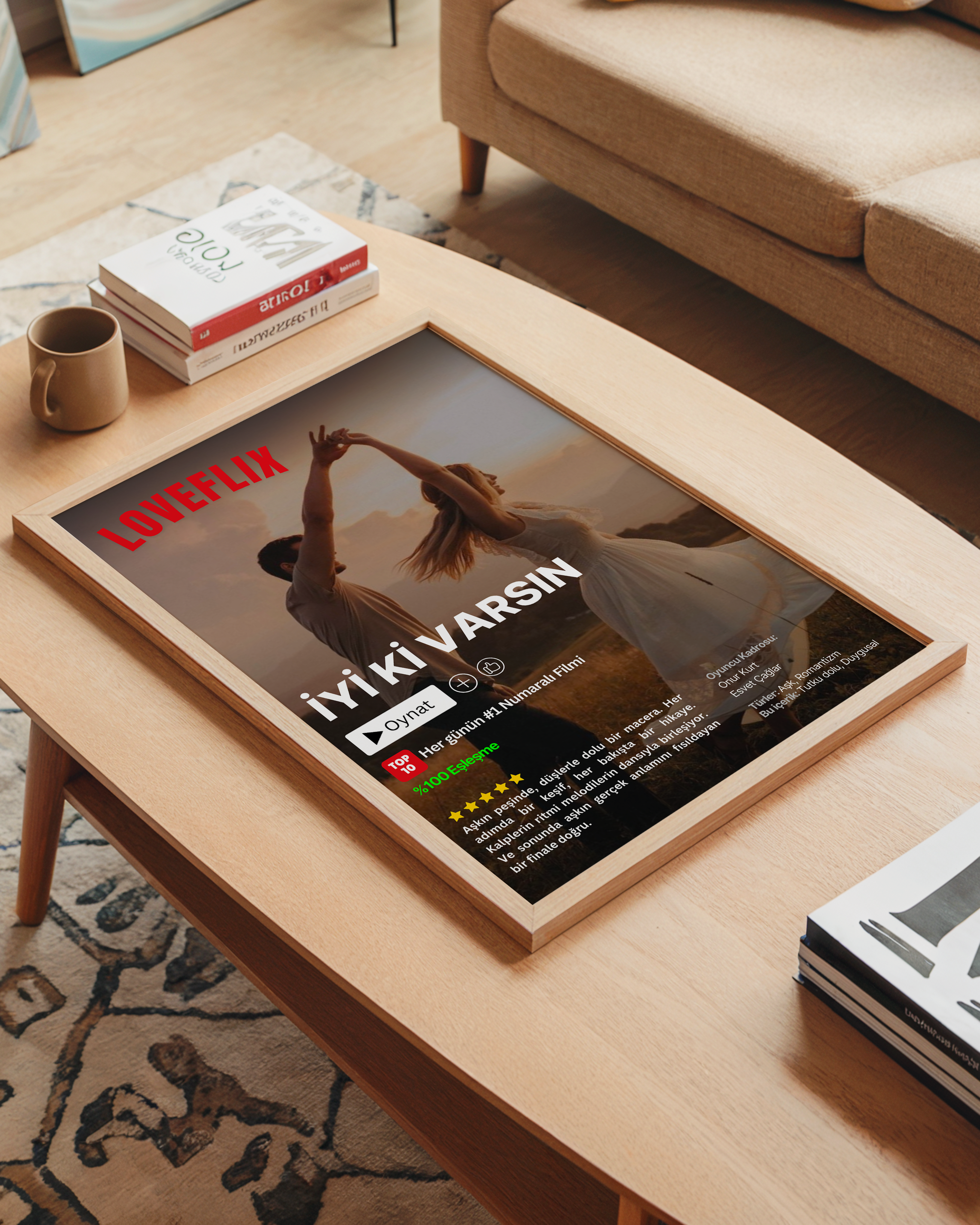 Kişiye Özel Netflix Tasarım Tablo