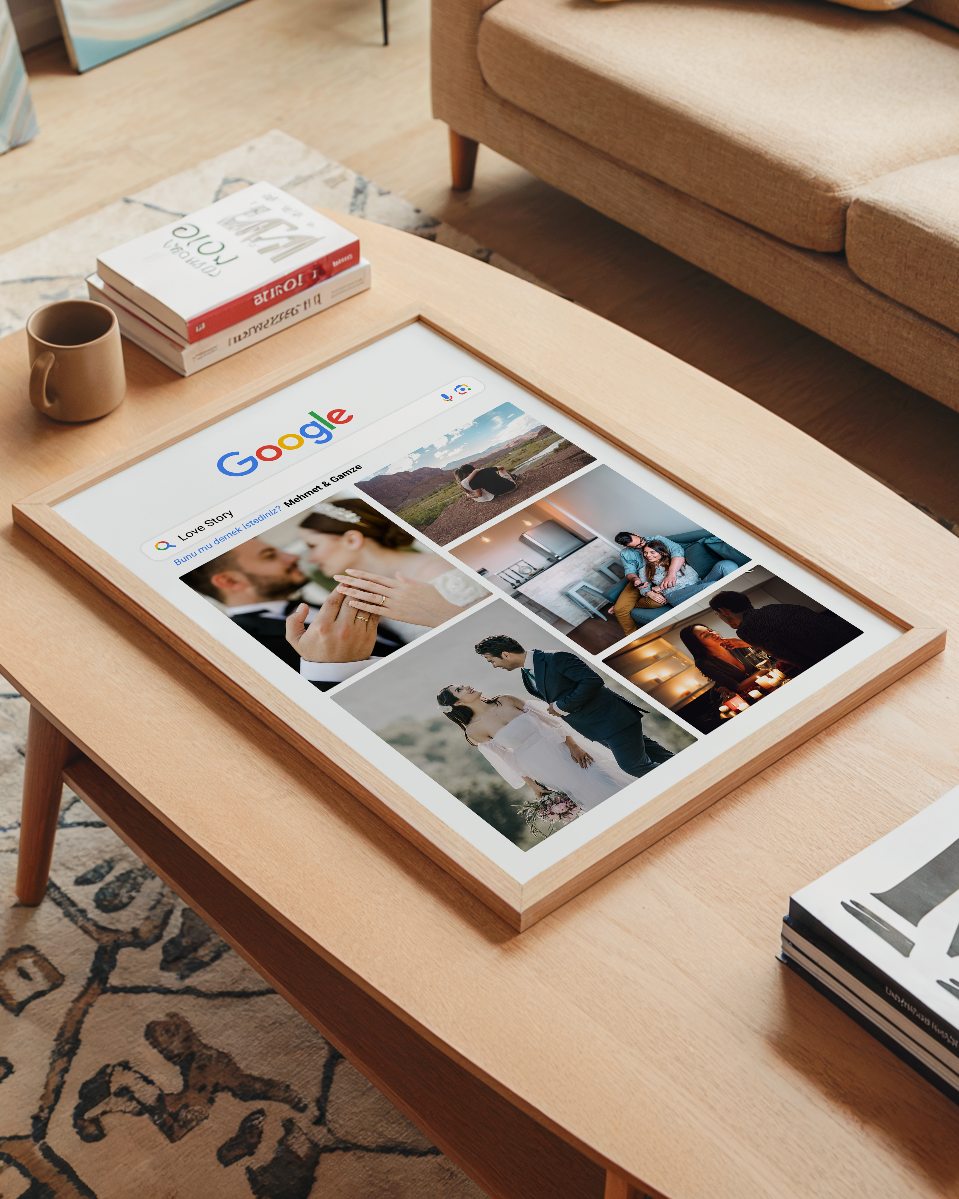 Love Story Google Arama Tasarım Tablo