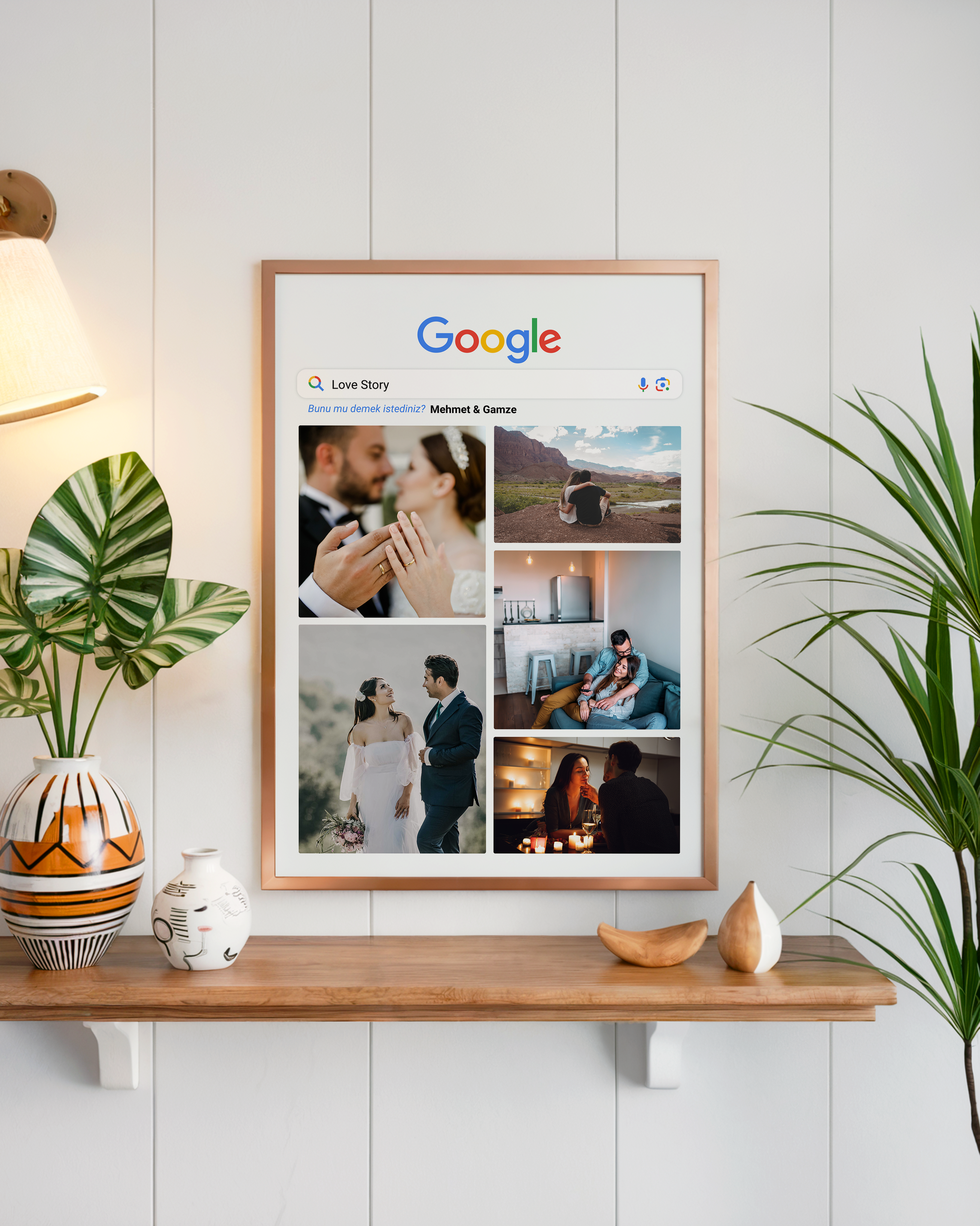 Love Story Google Arama Tasarım Tablo