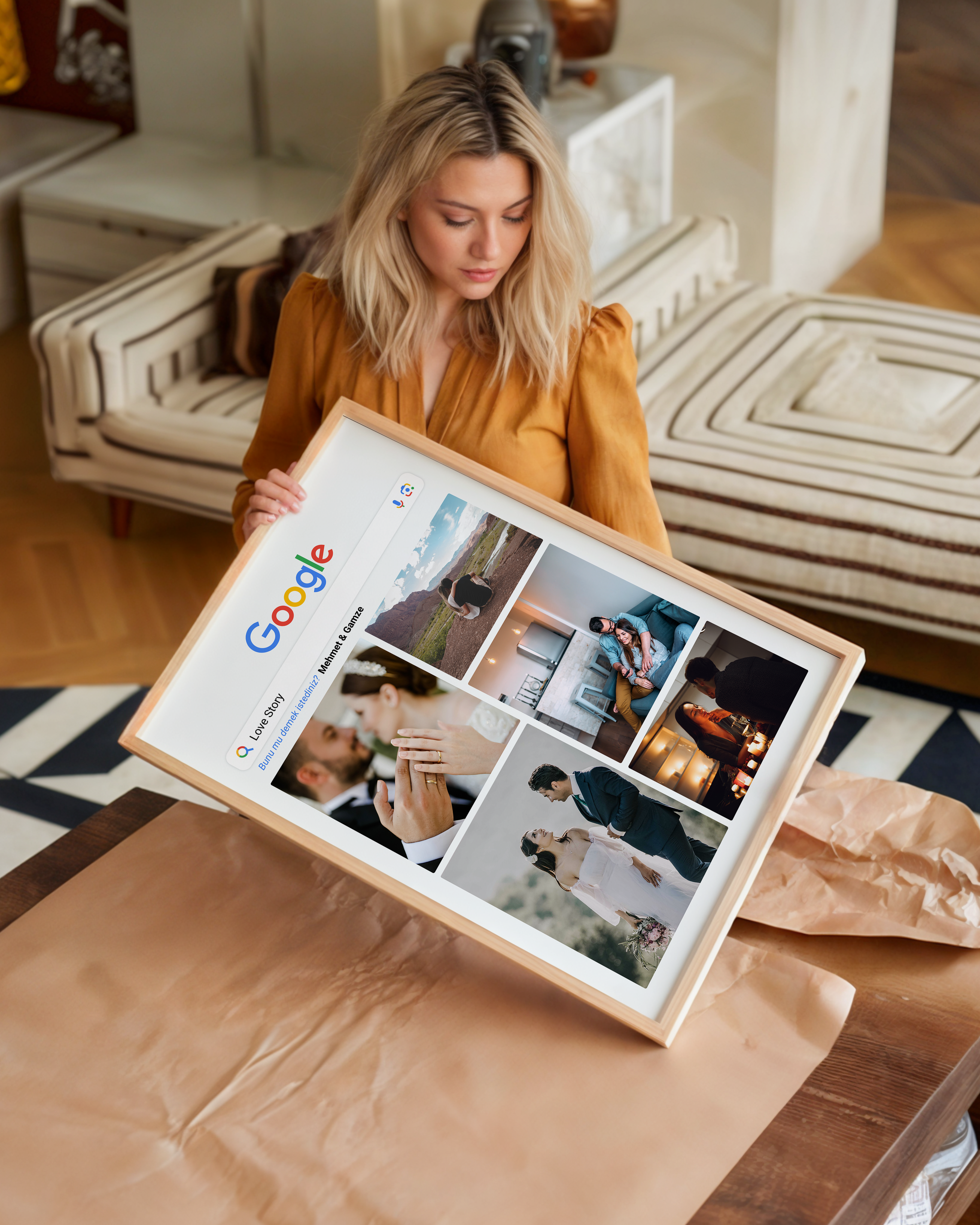 Love Story Google Arama Tasarım Tablo